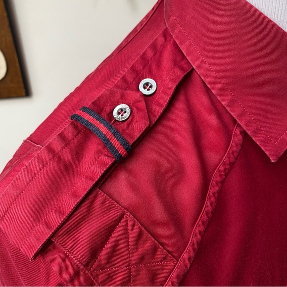 Gucci Military Web Trim Epaulette Button Down Shirt - Picture 3 of 16